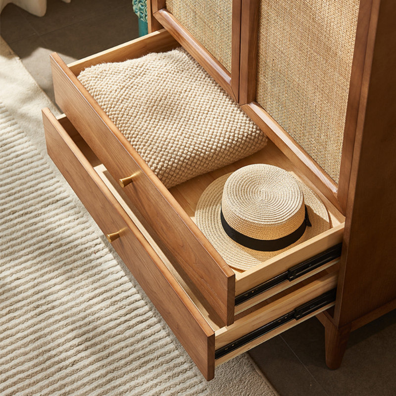 Armoire de rangement moderne et simple, Noyer