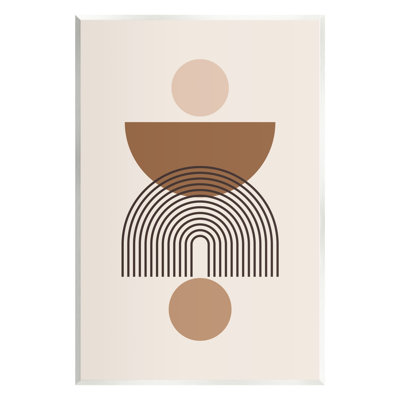 " Brown And Beige Shapes "