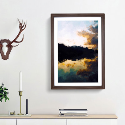 Reflection of the Clouds & Mountains - Picture Frame Painting Print