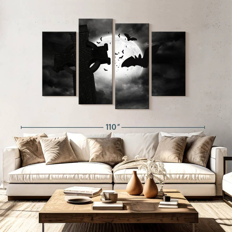 Hitzel Graveyard Bats, 54" H x 84" W