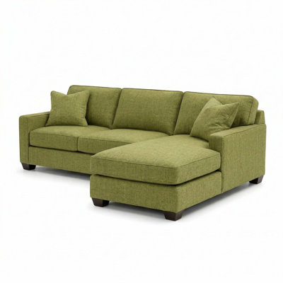L-Shaped Sectional Sofa with Custom Fabric Options and 5-Day USA Shipping