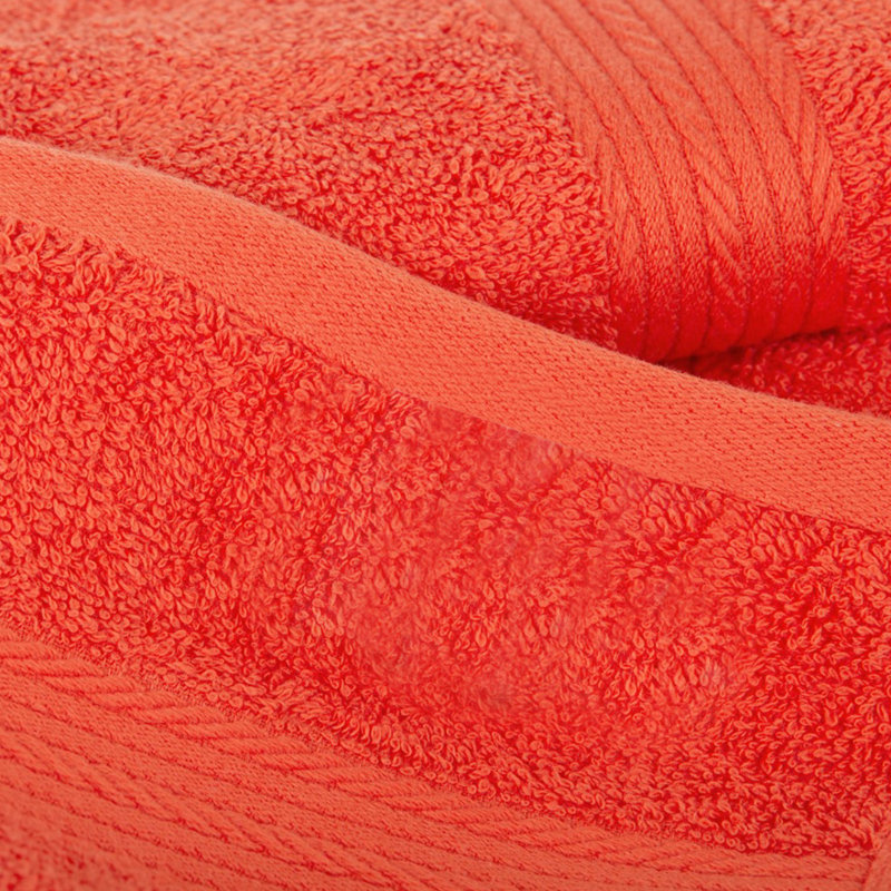 Hand Towels Quick Drying 100% Cotton 600 GSM , Orange