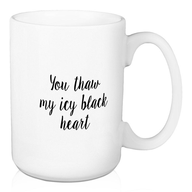 Tasse à café à coeur noir icy Desimone