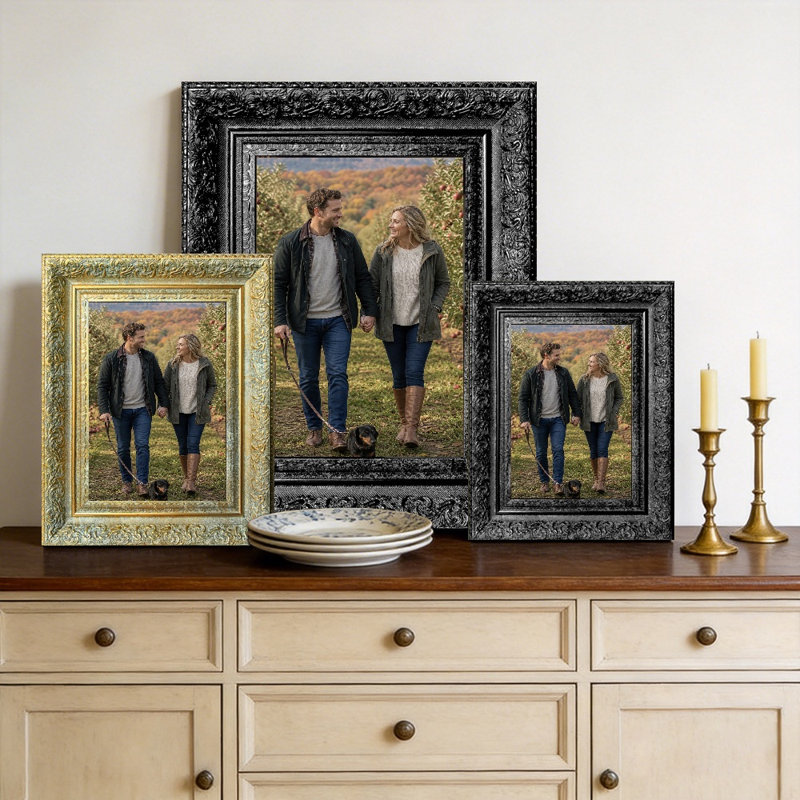 Cadre photo noir 1PC pour photos et cadeaux de 5 po x 7 po, Black, 1, 5" W x 7" H