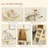 53" Plush Sturdy Interactive Cat Condo Tower Scratching Post Activity Tree House