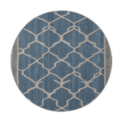 Tapis gris intérieur et extérieur Trellis