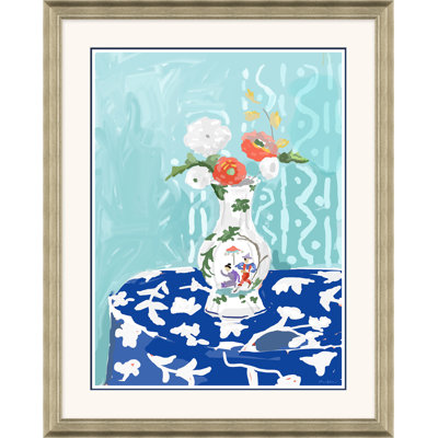 Rendez Vous Blue Print by Dana Gibson