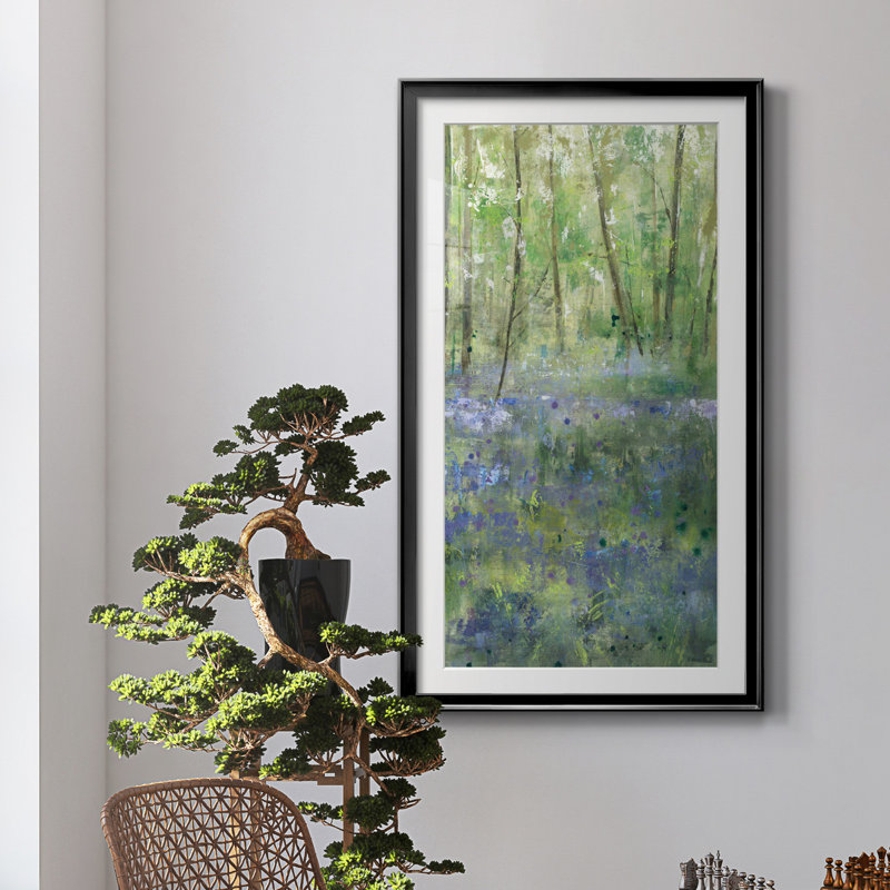 Lavender Hill IIl - reproduction d'art, H 10,5 po x l 18,5 po x P 1,5 po, Papier encadré noir, Blanc