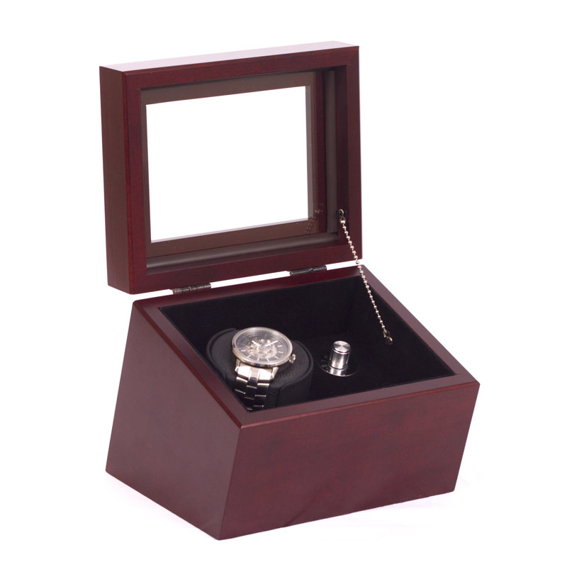 Boîte à montre simple brigadier, Acajou