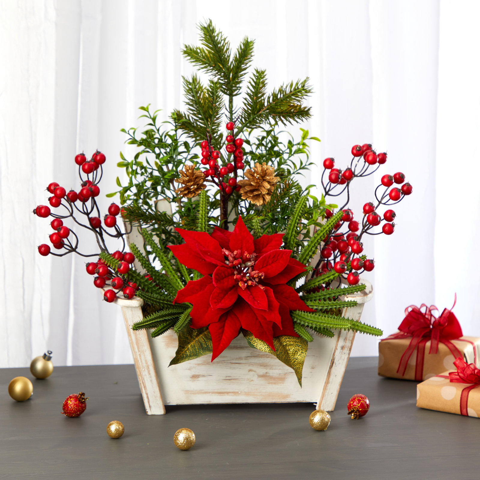 Poinsettia Floral Arrangement