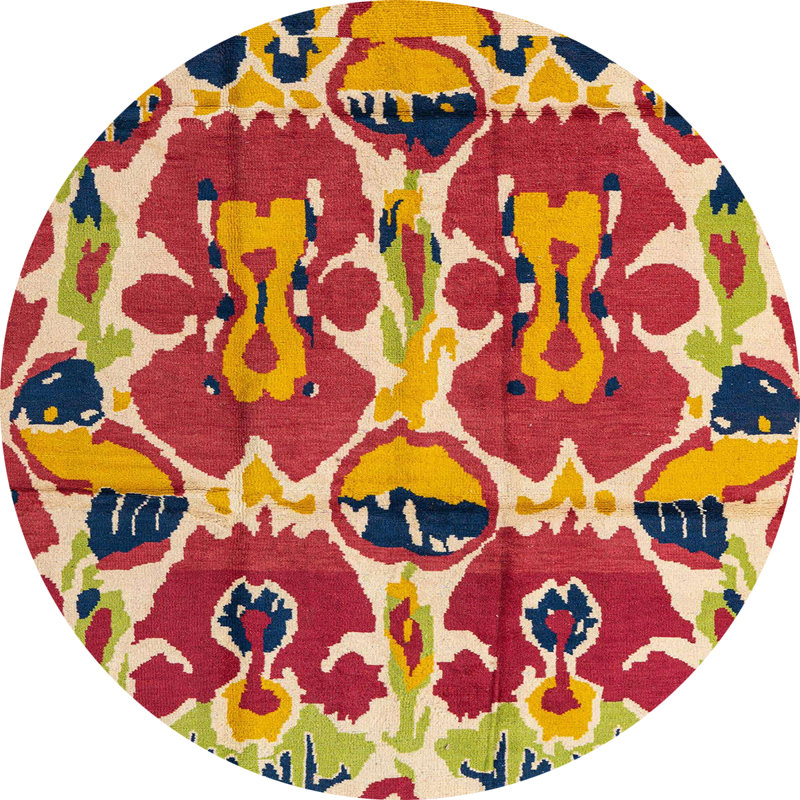 Tapis abstrait moderne 4556, Rond 8 pi