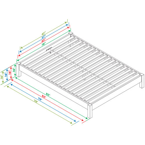 Nomad Solid Wood Bed, King
