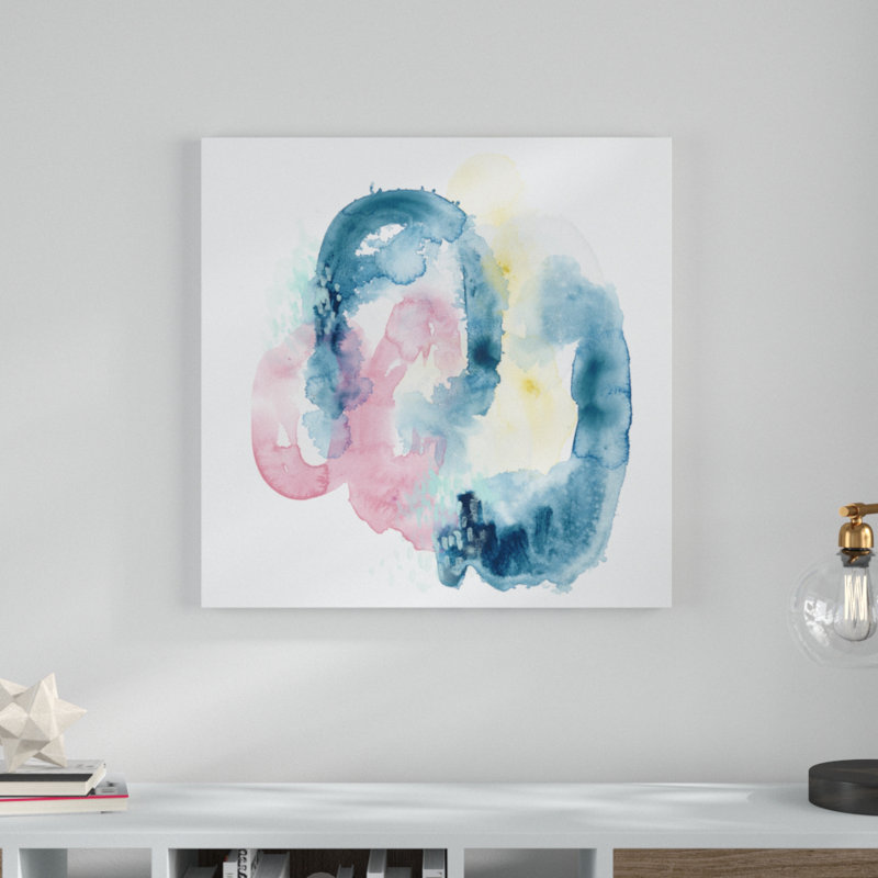 «Intrigue IV», peinture sur toile, H 30 po x l 30 po
