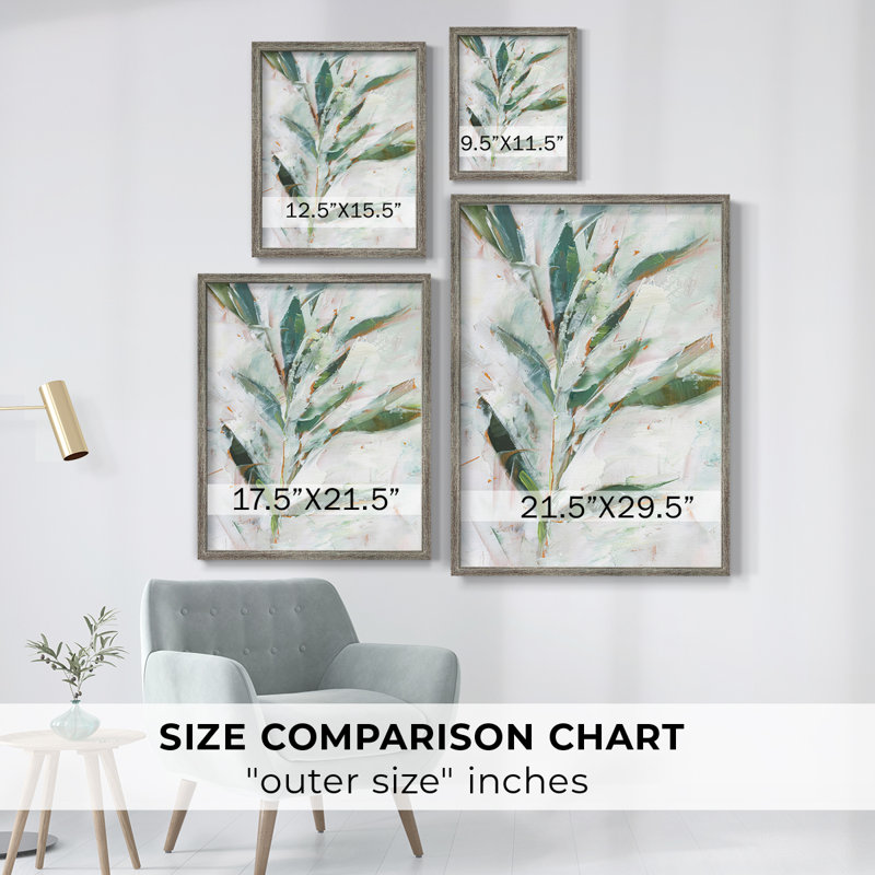 «Tropical Foliage Study I», reproduction encadrée - bois massif, H 30 po x l 24 po
