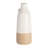 Jehlani Stoneware Ceramic Vase with Cylindrical Body, Side Handle & Rustic Two-Tone Texture in Modern Casual Style-86748932