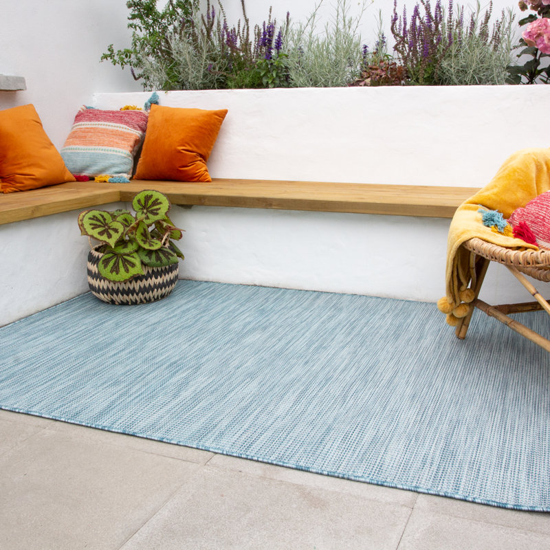 Runner Ludwick Solid Colour Indoor / Outdoor Area Rug, Rectangle 117 x 170cm