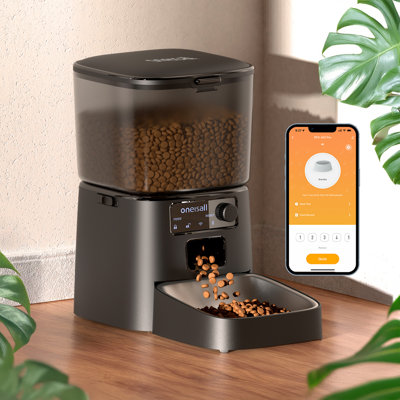 Oneisall PFD001 PROAutomatic Cat Feeder WiFi Cat Food Dispenser with App Control Auto Cats Feeder Automatic for Dry Food Smart Pet Food Dispenser