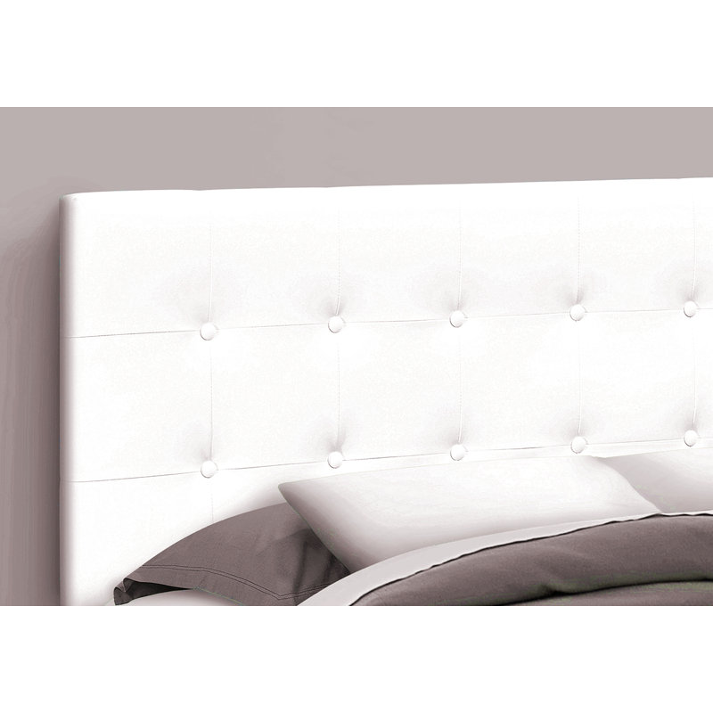 Bed, Headboard Only, Queen Size, Bedroom, Upholstered, White, Queen