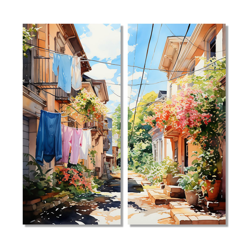 Blanchisserie, Italie II, Wrapped Canvas, Does Not Apply, 36" H x 48" W