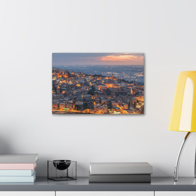 Toile de Rome à l'horizon, paysage urbain époustouflant