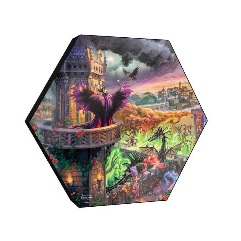 Impression sur bois Disney (Maléfique) Knexagon