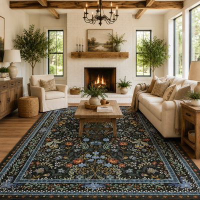 Tapis lavable moderne avec envers antidérapant