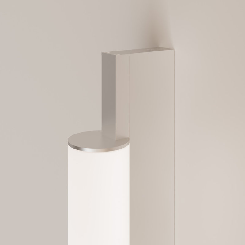 Keel™ Sconce, Bright Satin Aluminum