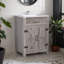 Tablette en U de meuble-lavabo 24 po avec lavabo en céramique