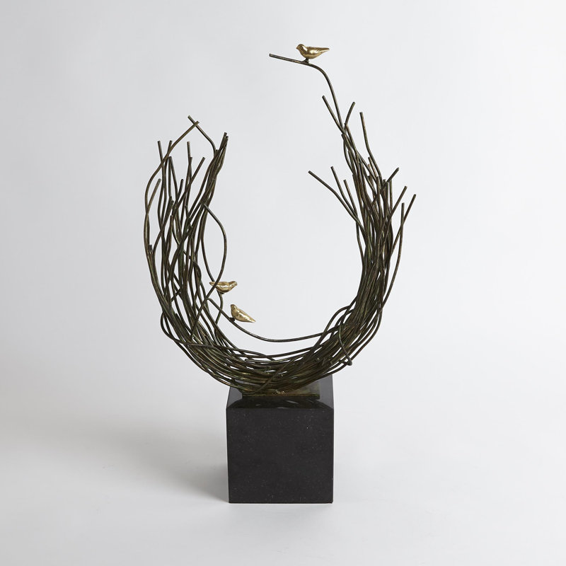 Bird's Nest-Verdi, 21.5" H x 15.5" W x 5.25" D