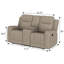 Ensemble de canapé inclinable 2 pièces Jessa-110985101
