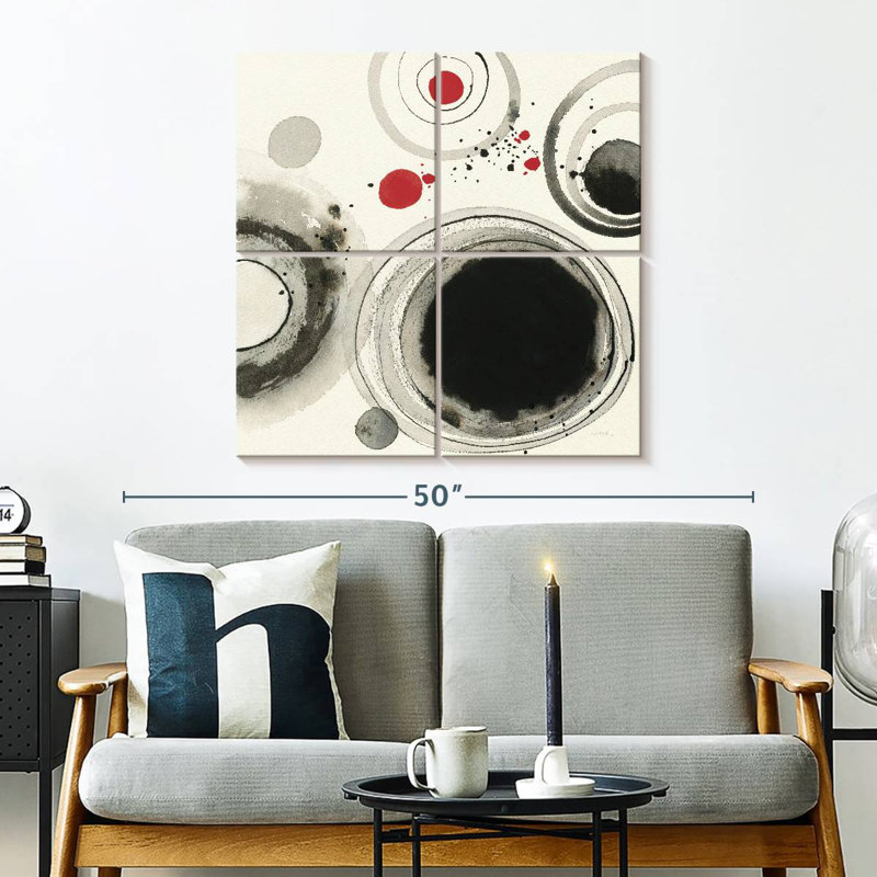 Planète Avery avec rouge I, H 32 po x l 32 po