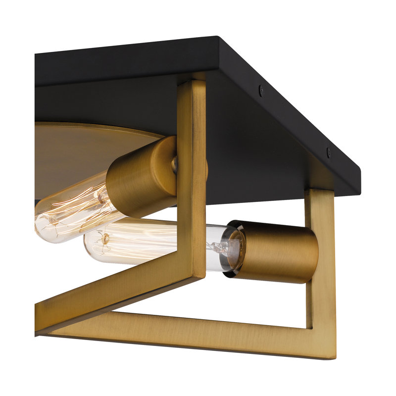 Flush Mount, Light Aged Brass