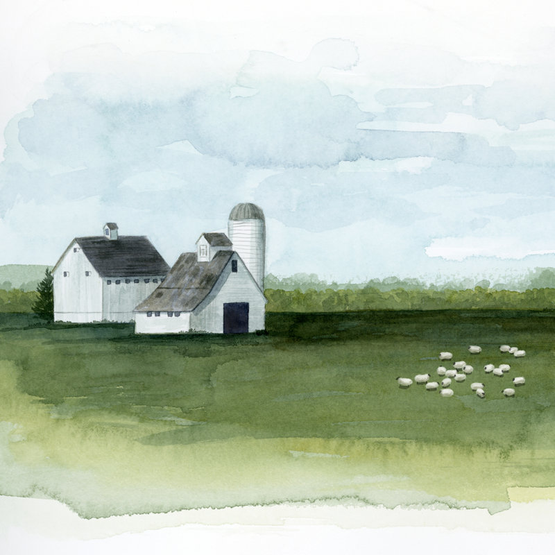 " Delilah's Farm I " by Grace Popp, 12" H x 12" W
