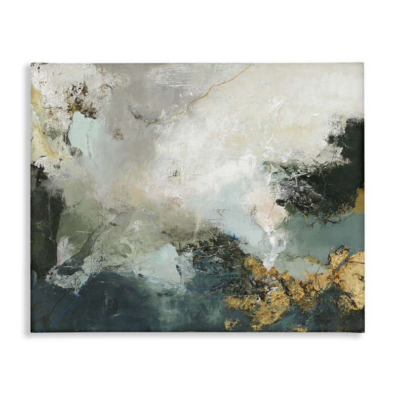 «Stormy Dark Abstraction», art mural sur toile par Design Fabrikken bp-730_CN, H 36 po x l 48 po