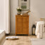 Armoire de sol 34,5 po Mid Century-95581910