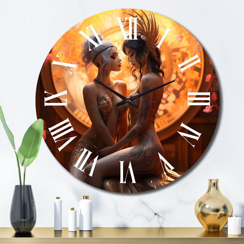Horloge murale Divine Love Sensual Goddess, Grand