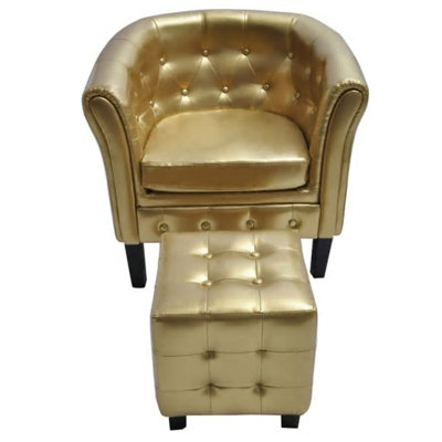 Plumlee 27.4" Wide Barrel Chair and Ottoman