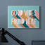 «Good Vibes Found Here Quote Pastel Color Pop» par Amanda Houston - impression d'art textuel-52745095-52745096