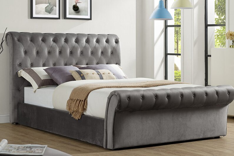 Canora Grey Suki Upholstered Ottoman Bed & Reviews | Wayfair.co.uk