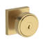 Vashon Keyed Entry Knob with Contemporary Square Rose in Polished Chrome-119924304