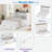 Multi-functional Foldable Murphy Bed  With Charging Station And 1 Large Storage Drawer-293981330-293981331