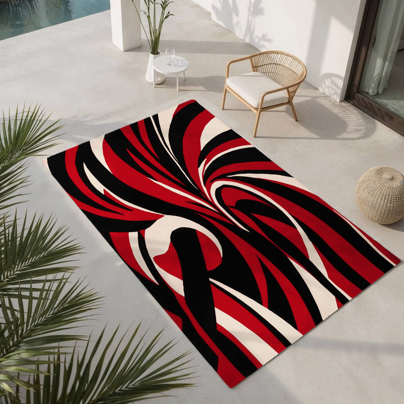 Tapis intérieur et extérieur Sinister Edge, Rectangulaire 3 pi x 5 pi