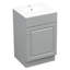 Meuble-lavabo de 20 po avec lavabo, meuble-lavabo avec tablette de porte et tablette réglable-1350627699