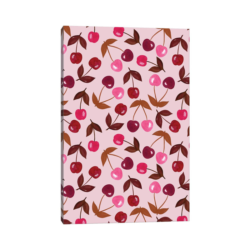 Painted Cherries 1 Piece Wrapped Canvas Wall Art, 101.6 cm H x 66.04 cm W x 1.91 cm D