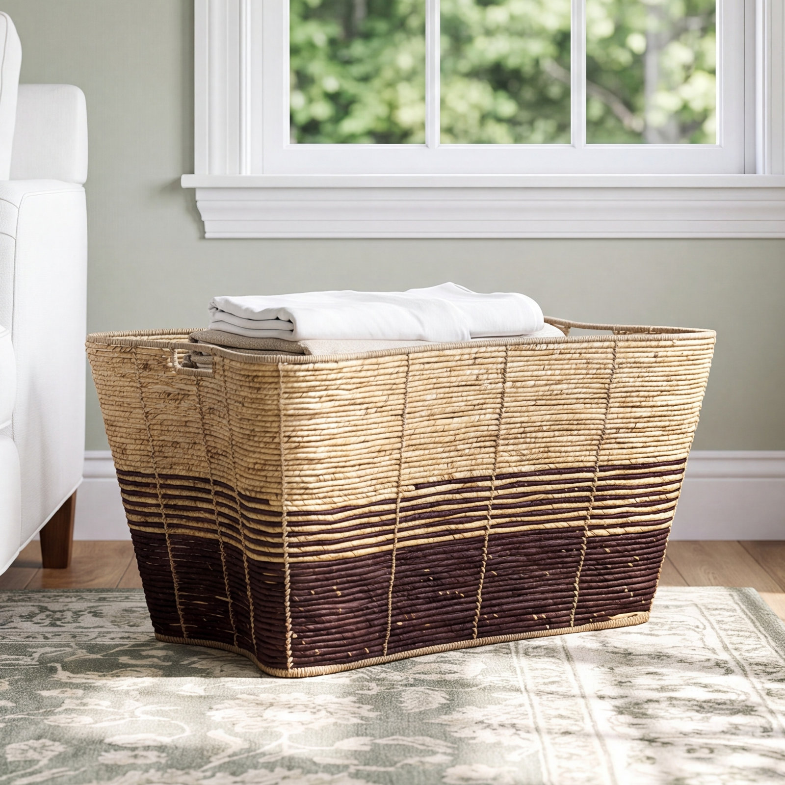 Handwoven Seagrass Storage Basket