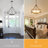 Williston Forge 6- Light 21.65" Dimmable Farmhouse Geometric Drum Chandelier Ceiling Lights for Foyer Kitchen Island Living Room-309404404-315722775