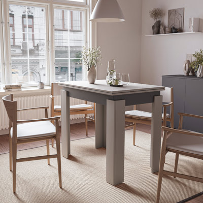 Extendable Dining Table Family 90-120 Gold Craft - Anthracite