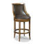 Redding Swivel Upholstered Stool with Solid Wood Frame-48366698