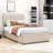 Lit plateforme simple tapissier avec système de rangement-1668682182