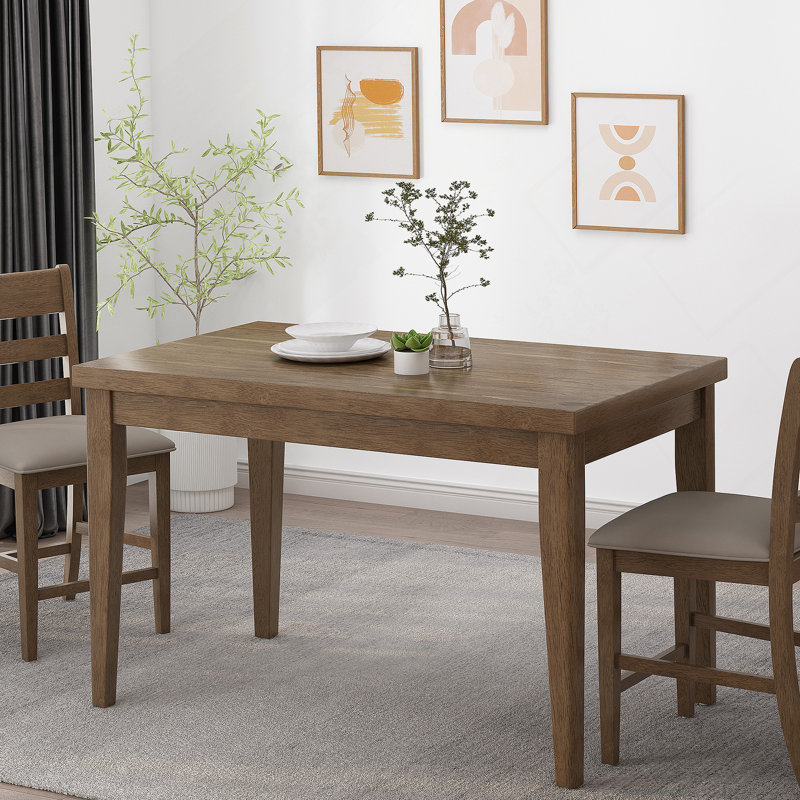 Table de salle à manger rectangulaire 1 pièce sans chaise